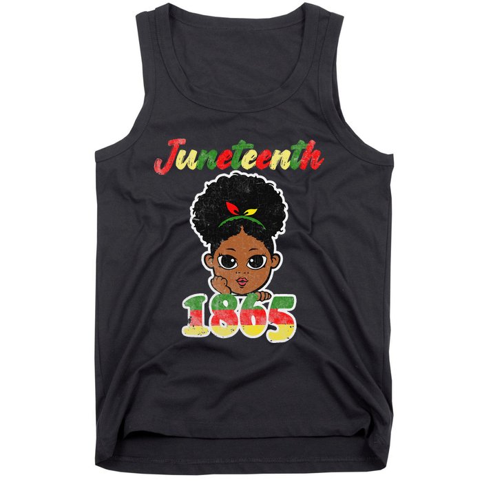 Juneteenth Celebrating 1865 Cute Black African Tank Top