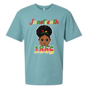 Juneteenth Celebrating 1865 Cute Black African Sueded Cloud Jersey T-Shirt