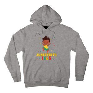 Juneteenth Celebrating 1865 Cute Black Tall Hoodie