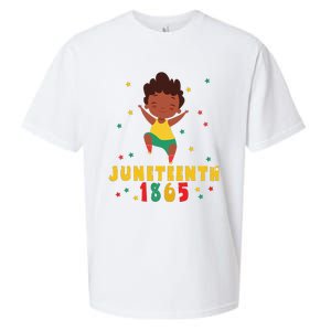 Juneteenth Celebrating 1865 Cute Black Sueded Cloud Jersey T-Shirt