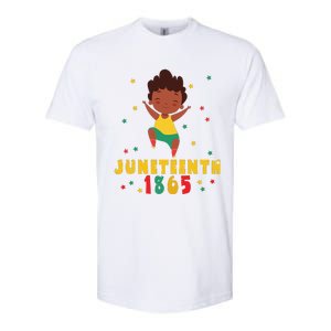 Juneteenth Celebrating 1865 Cute Black Softstyle CVC T-Shirt