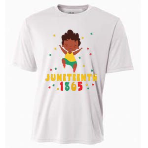 Juneteenth Celebrating 1865 Cute Black Cooling Performance Crew T-Shirt