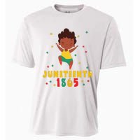 Juneteenth Celebrating 1865 Cute Black Cooling Performance Crew T-Shirt