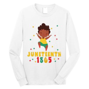 Juneteenth Celebrating 1865 Cute Black Long Sleeve Shirt