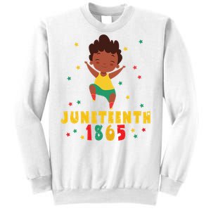 Juneteenth Celebrating 1865 Cute Black Sweatshirt