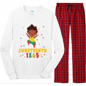 Juneteenth Celebrating 1865 Cute Black Long Sleeve Pajama Set