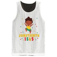 Juneteenth Celebrating 1865 Cute Black Mesh Reversible Basketball Jersey Tank