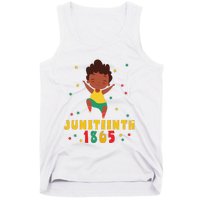 Juneteenth Celebrating 1865 Cute Black Tank Top