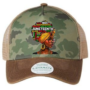 Juneteenth Celebrate 1865 Afro Black Natural Hair Wo Legacy Tie Dye Trucker Hat