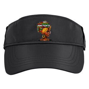 Juneteenth Celebrate 1865 Afro Black Natural Hair Wo Adult Drive Performance Visor