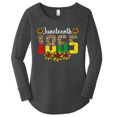 Juneteenth Celebrate 1865 Black History African American Women's Perfect Tri Tunic Long Sleeve Shirt