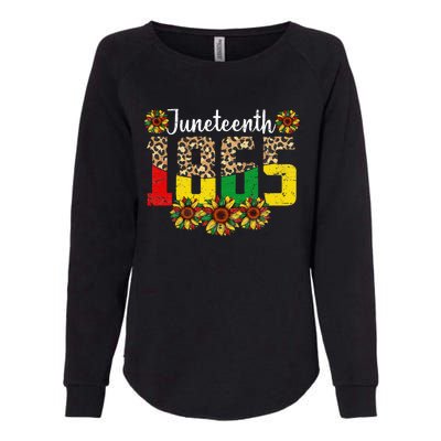 Juneteenth Celebrate 1865 Black History African American Womens California Wash Sweatshirt