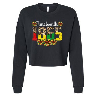 Juneteenth Celebrate 1865 Black History African American Cropped Pullover Crew