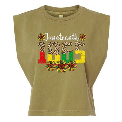 Juneteenth Celebrate 1865 Black History African American Garment-Dyed Women's Muscle Tee