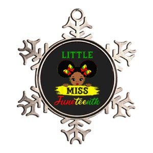 Juneteenth Celebrating 1865 Cute Black Metallic Star Ornament