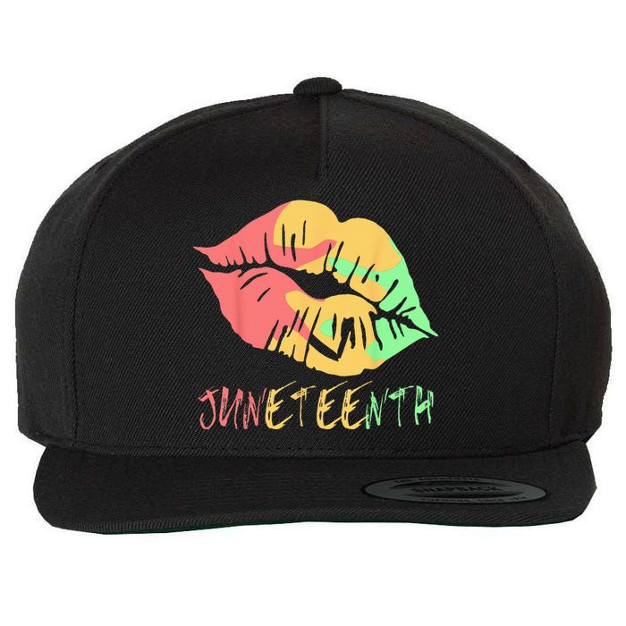 Juneteenth Celebrate 1865Black History African American Wool Snapback Cap