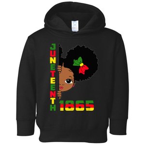 Juneteenth Celebrating 1865 Cute Black Toddler Hoodie