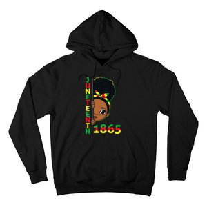 Juneteenth Celebrating 1865 Brown Skin Princess Hoodie