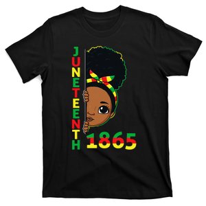 Juneteenth Celebrating 1865 Brown Skin Princess T-Shirt