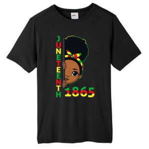 Juneteenth Celebrating 1865 Brown Skin Princess Tall Fusion ChromaSoft Performance T-Shirt