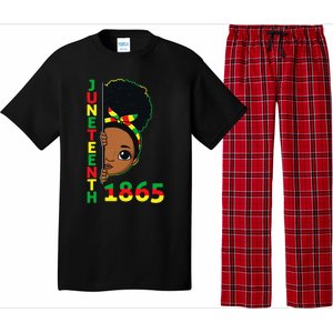 Juneteenth Celebrating 1865 Brown Skin Princess Pajama Set