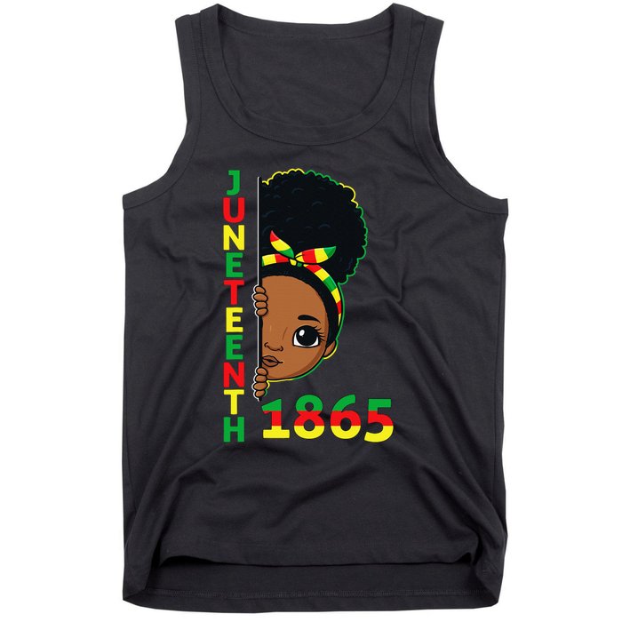 Juneteenth Celebrating 1865 Brown Skin Princess Tank Top