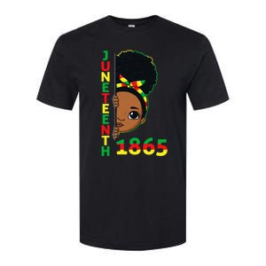 Juneteenth Celebrating 1865 Brown Skin Princess Softstyle CVC T-Shirt