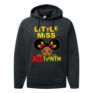 Juneteenth Celebrating 1865 Cute Black Performance Fleece Hoodie