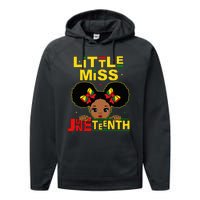 Juneteenth Celebrating 1865 Cute Black Performance Fleece Hoodie