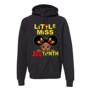 Juneteenth Celebrating 1865 Cute Black Premium Hoodie