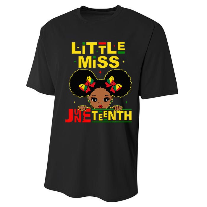 Juneteenth Celebrating 1865 Cute Black Performance Sprint T-Shirt