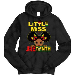 Juneteenth Celebrating 1865 Cute Black Tie Dye Hoodie