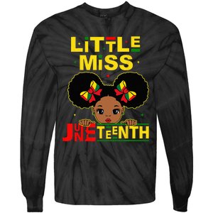 Juneteenth Celebrating 1865 Cute Black Tie-Dye Long Sleeve Shirt