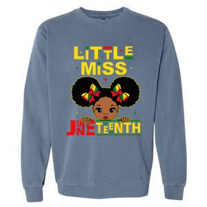 Juneteenth Celebrating 1865 Cute Black Garment-Dyed Sweatshirt