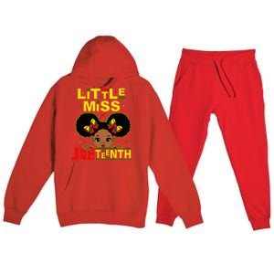 Juneteenth Celebrating 1865 Cute Black Premium Hooded Sweatsuit Set