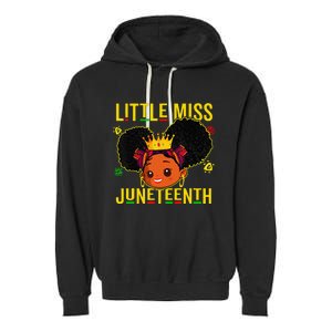 Juneteenth Celebrating 1865 Cute Black Garment-Dyed Fleece Hoodie