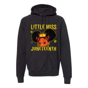 Juneteenth Celebrating 1865 Cute Black Premium Hoodie