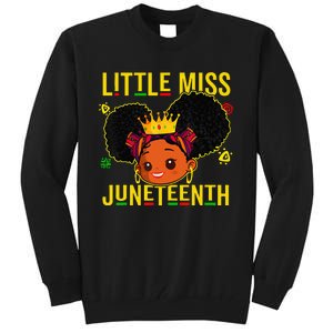 Juneteenth Celebrating 1865 Cute Black Tall Sweatshirt