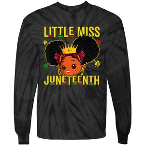 Juneteenth Celebrating 1865 Cute Black Tie-Dye Long Sleeve Shirt