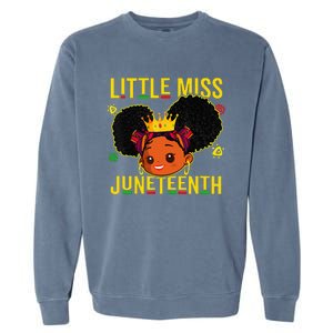 Juneteenth Celebrating 1865 Cute Black Garment-Dyed Sweatshirt