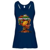 Juneteenth Celebrate 1865 Afro Black Natural Hair Ladies Essential Flowy Tank