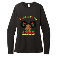 Juneteenth Celebrating 1865 Cute Brown Skin Womens CVC Long Sleeve Shirt