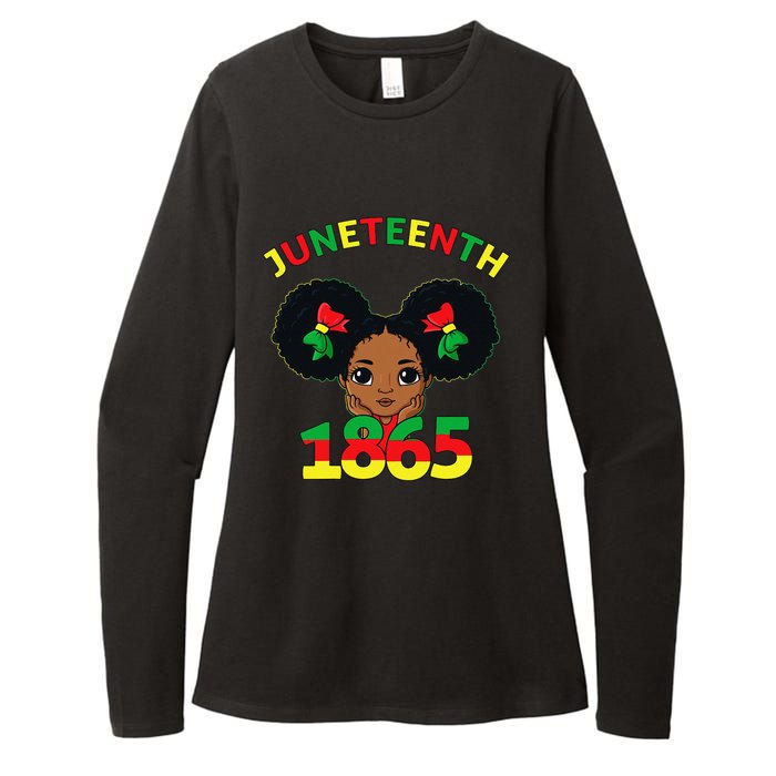 Juneteenth Celebrating 1865 Cute Brown Skin Womens CVC Long Sleeve Shirt