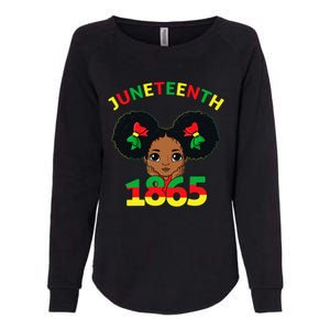 Juneteenth Celebrating 1865 Cute Brown Skin Womens California Wash Sweatshirt