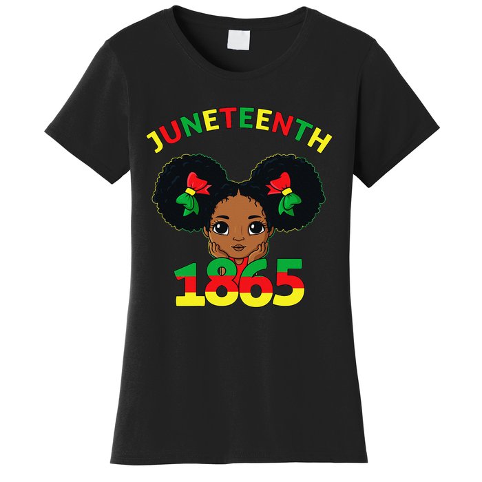 Juneteenth Celebrating 1865 Cute Brown Skin Women's T-Shirt