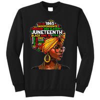 Juneteenth Celebrate 1865 Afro Black Natural Hair Sweatshirt