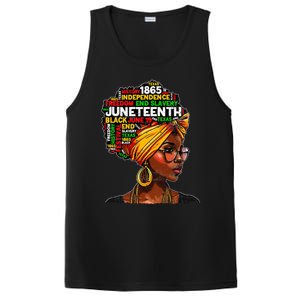 Juneteenth Celebrate 1865 Afro Black Natural Hair PosiCharge Competitor Tank