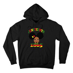 Juneteenth Celebrating 1865 Cute Black Hoodie