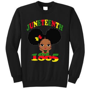 Juneteenth Celebrating 1865 Cute Black Sweatshirt