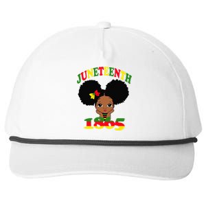 Juneteenth Celebrating 1865 Cute Black Snapback Five-Panel Rope Hat